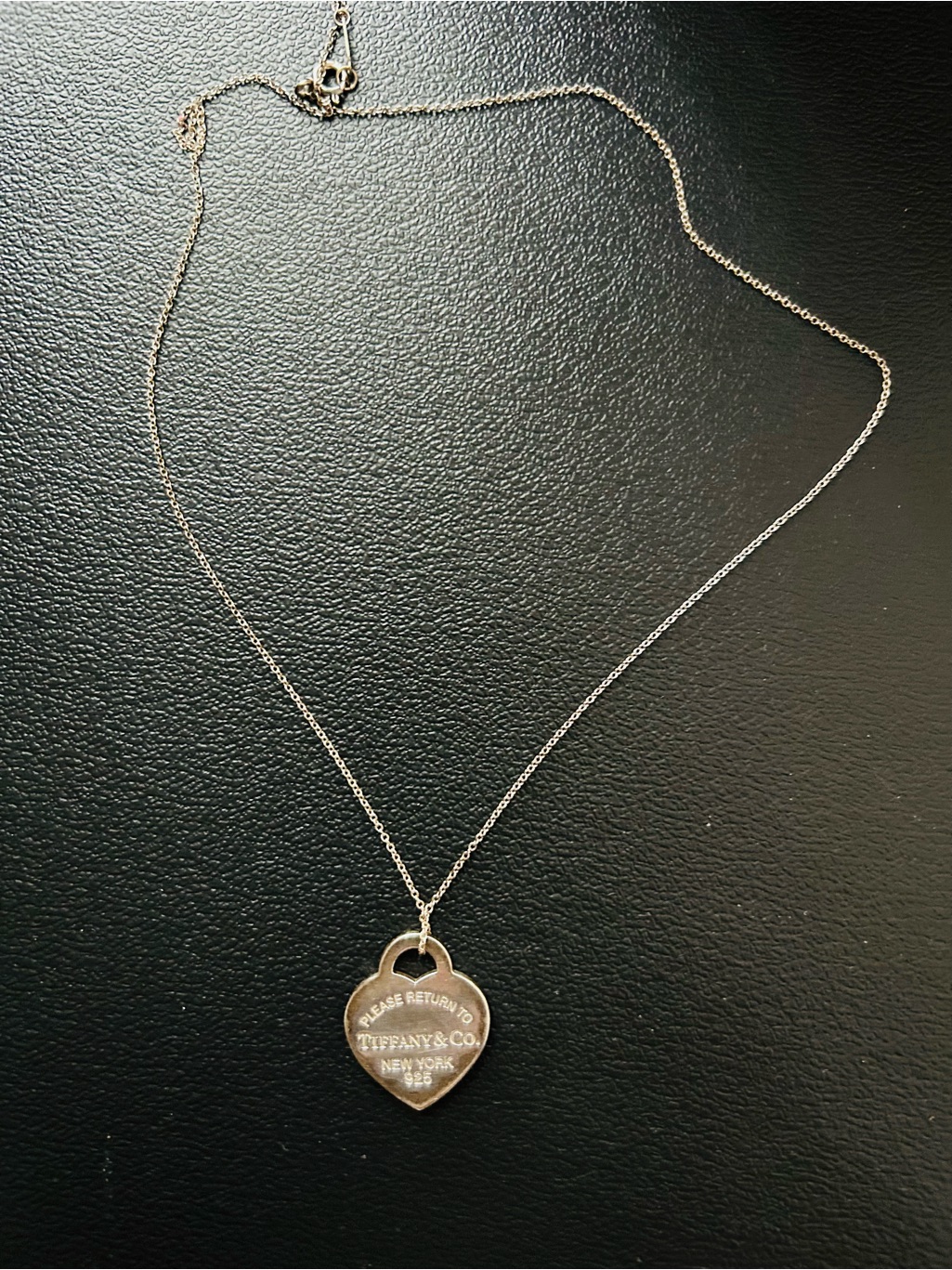 Tiffany & Co Return To Tiffany Heart Tag Silver 925 Necklace W/Dustbag